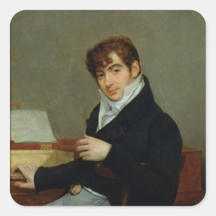 Adesivo Quadrado Retrato de Pierre Zimmermann 1808