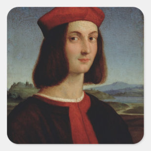 Adesivo Quadrado Retrato de Pietro Bembo novo, 1504-6