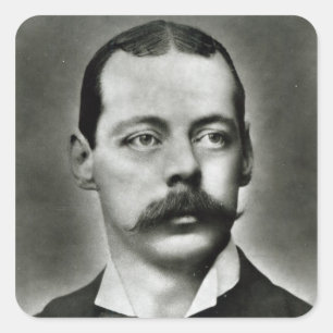 Adesivo Quadrado Retrato de Randolph Churchill