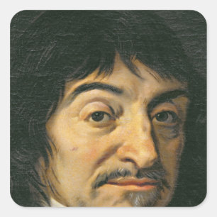 Adesivo Quadrado Retrato de Rene Descartes c.1649