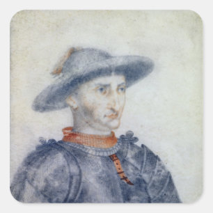 Adesivo Quadrado Retrato de Rene mim duque de Anjou
