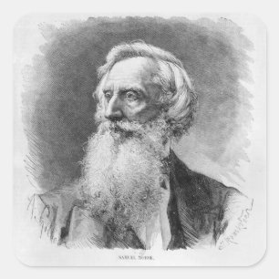 Adesivo Quadrado Retrato de Samuel Morse