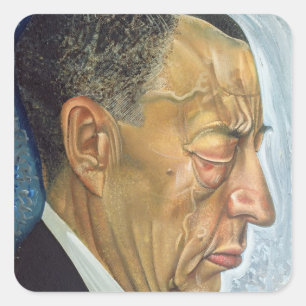 Adesivo Quadrado Retrato de Sergey Rakhmaninov 1930