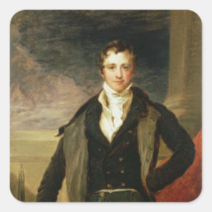 Adesivo Quadrado Retrato de Sir Humphry Davy