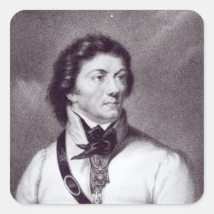Adesivo Quadrado Retrato de Tadeusz Kosciuszko