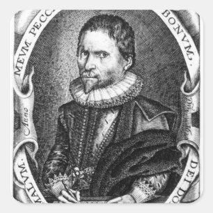 Adesivo Quadrado Retrato de um cavalheiro acreditado ser Thomas