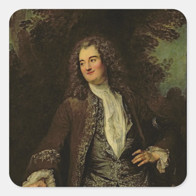 Adesivo Quadrado Retrato de um Cavalheiro, ou Retrato de Jean (Frente)