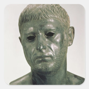 Adesivo Quadrado Retrato de um guerreiro romano desconhecido,