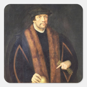 Adesivo Quadrado Retrato de um homem, c.1550