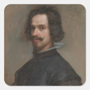 Adesivo Quadrado Retrato de um homem c.1630-35