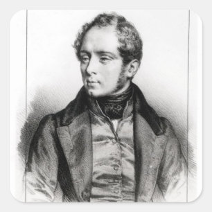 Adesivo Quadrado Retrato de Vincenzo Bellini