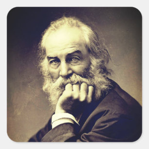 Adesivo Quadrado Retrato de Walt Whitman (1869)