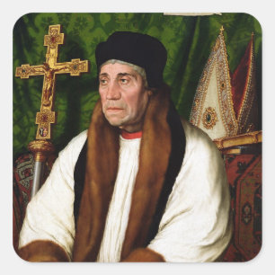 Adesivo Quadrado Retrato de William Warham