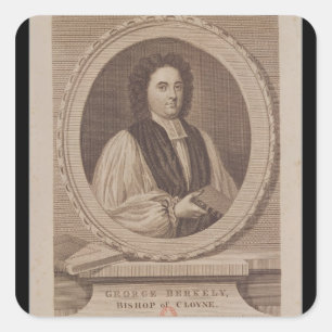 Adesivo Quadrado Retrato do Bishop de George Berkeley