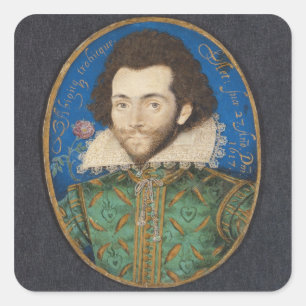 Adesivo Quadrado Retrato do conde do Pembroke, 1617