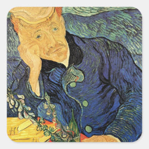 Adesivo Quadrado Retrato do Dr. Gachet por Vincent van Gogh