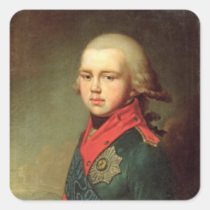 Adesivo Quadrado Retrato do duque grande Konstantin Pavlovich