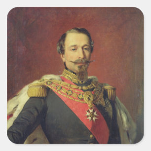 Adesivo Quadrado Retrato do imperador Louis Napoleon III