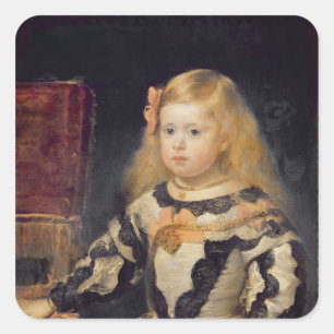 Adesivo Quadrado Retrato do Infanta Maria Marguerita 1654