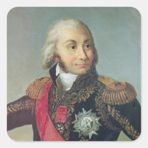 Adesivo Quadrado Retrato do marechal Jean-Baptiste Jourdan