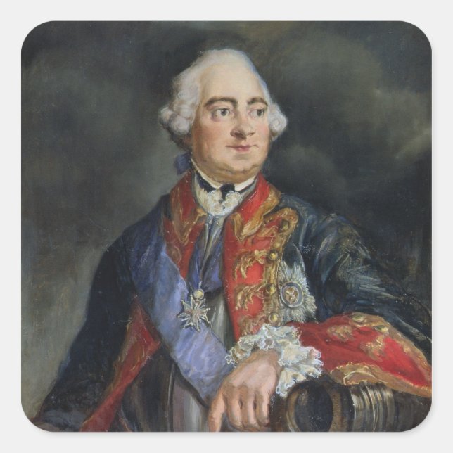 Adesivo Quadrado Retrato do matemático Leonhard Euler (Frente)