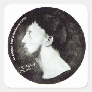 Adesivo Quadrado Retrato do medalhão