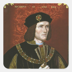 Adesivo Quadrado Retrato do rei inglês Richard III