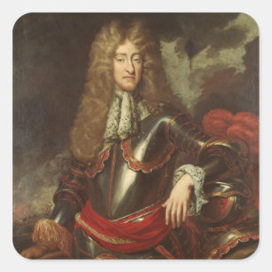 Adesivo Quadrado Retrato do Rei James II, c.1690