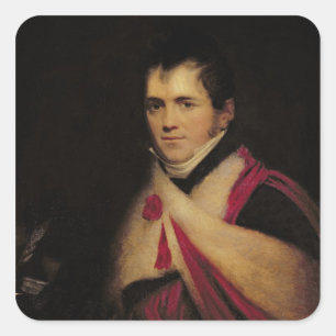 Adesivo Quadrado Retrato do reverendo Edward Daniel Clarke c.1822