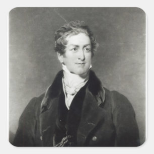 Adesivo Quadrado Retrato do senhor Robert Peel