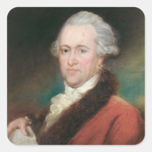 Adesivo Quadrado Retrato do senhor William Herschel c.1795