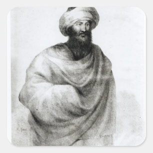 Adesivo Quadrado Retrato do Sheikh Ibrahim, ou do Johann Ludwig