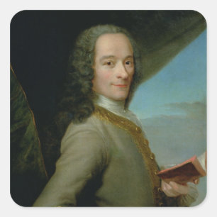 Adesivo Quadrado Retrato do Voltaire novo