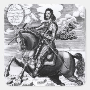 Adesivo Quadrado Retrato equestre