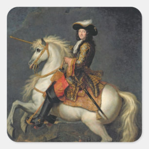 Adesivo Quadrado Retrato equestre de Louis XIV