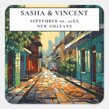 Retro de Casamento de Nova Orleans Louisiana