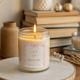 Adesivo Quadrado Retro Pink Bow Cafe Bebe Girl Coffee Baby Shower