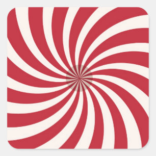 ADESIVO QUADRADO RETRO-QUADRO VERMELHO E BRANCO   60