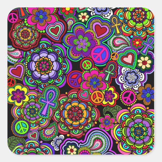 Adesivo Quadrado Retromania 2 Sticker (Frente)