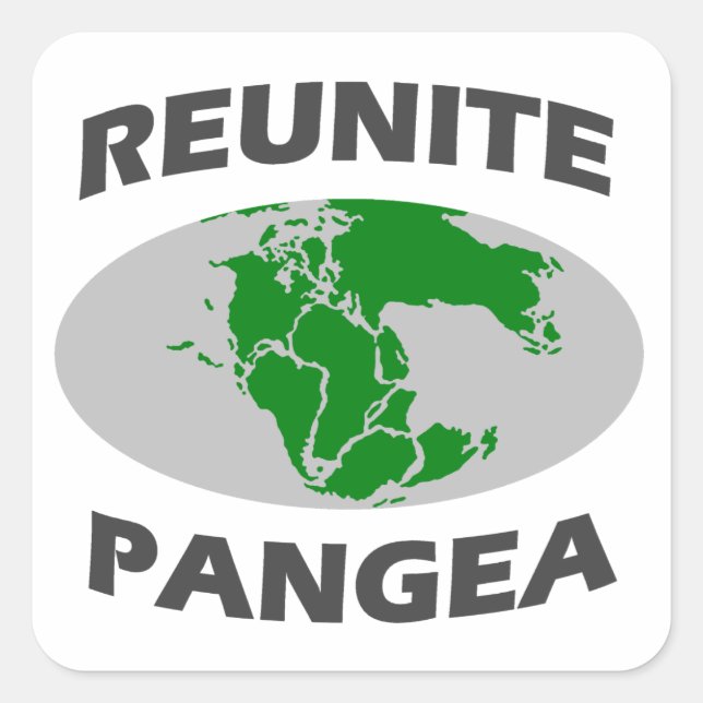 Adesivo Quadrado Reunite Pangea (Frente)