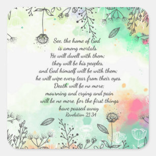 Adesivo Quadrado Revelação 21:34