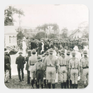 Adesivo Quadrado Revelação do Memorial de Guerra
