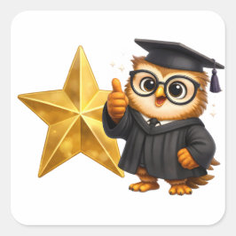 Adesivo Quadrado Rex and hoots official gold star reward stickers g