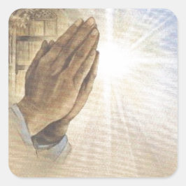 Adesivo Quadrado Rezando%20Mãos%202