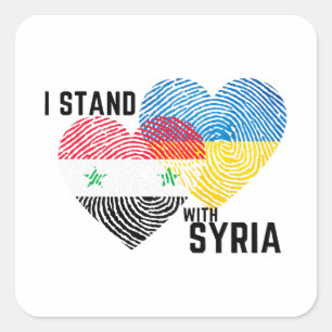 Adesivo Quadrado Reze pela Síria