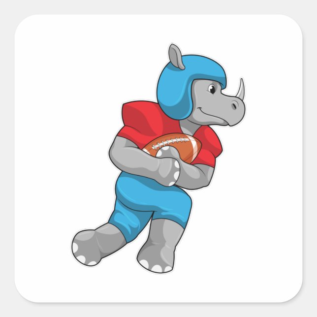 Adesivo Quadrado Rhino no Futebol (Frente)