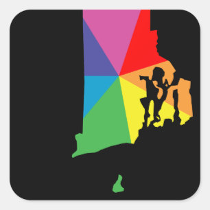 Adesivo Quadrado rhode - explosão da ilha