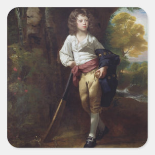 Adesivo Quadrado Richard Heber, 1782 (óleo em canvas)