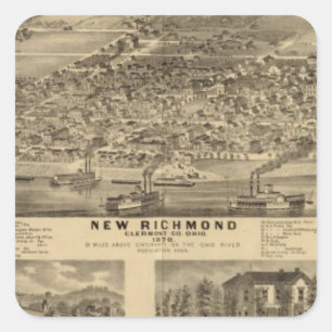 Adesivo Quadrado Richmond novo, Ohio