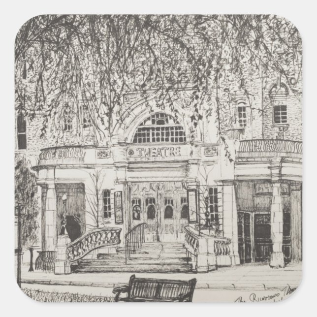 Adesivo Quadrado Richmond Theater London UK. 2004 (Frente)